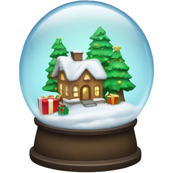 Christmas snowglobe emoji