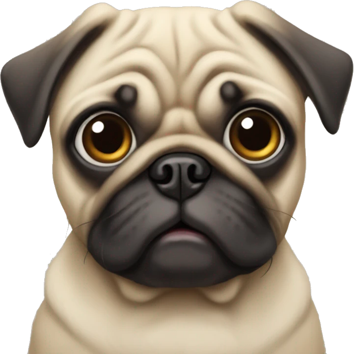 Pug dog emoji