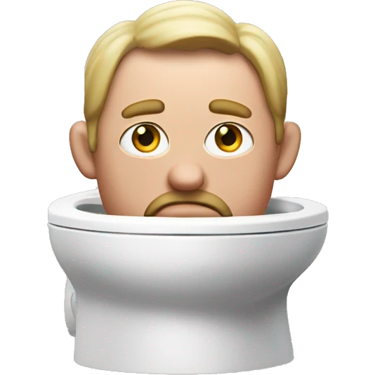 John pork in a Skibidi toilet  emoji