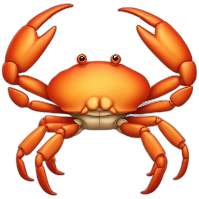 a crab with ears emoji