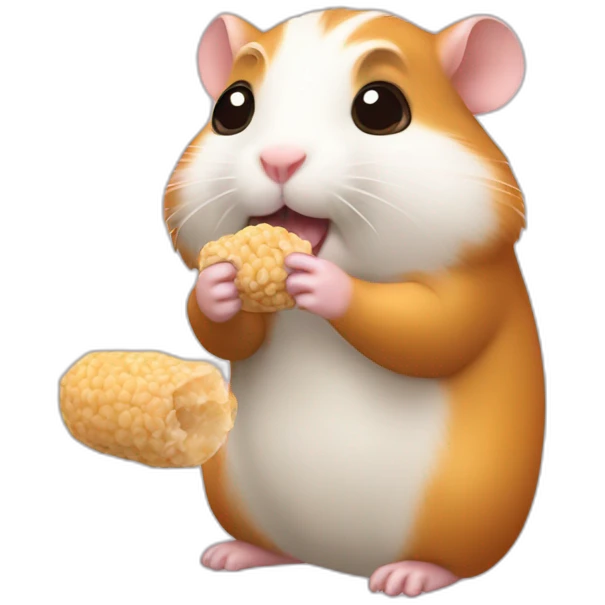 Hamster eating peanut emoji