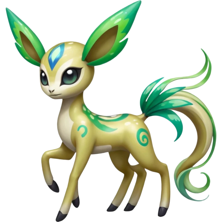 Colorful Shiny Edgy Cool Badass Painted Splashed Exotic Meloetta-Palkia-Virizion-Fakémon-creature-hybrid emoji