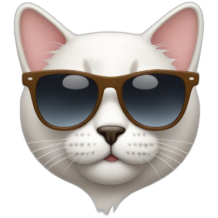 Cat with sunglasses emoji