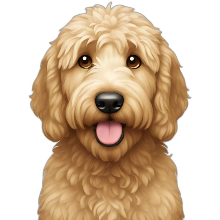 Perro goldendoodle  emoji