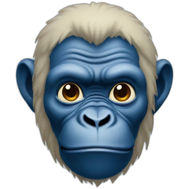 blue ape emoji
