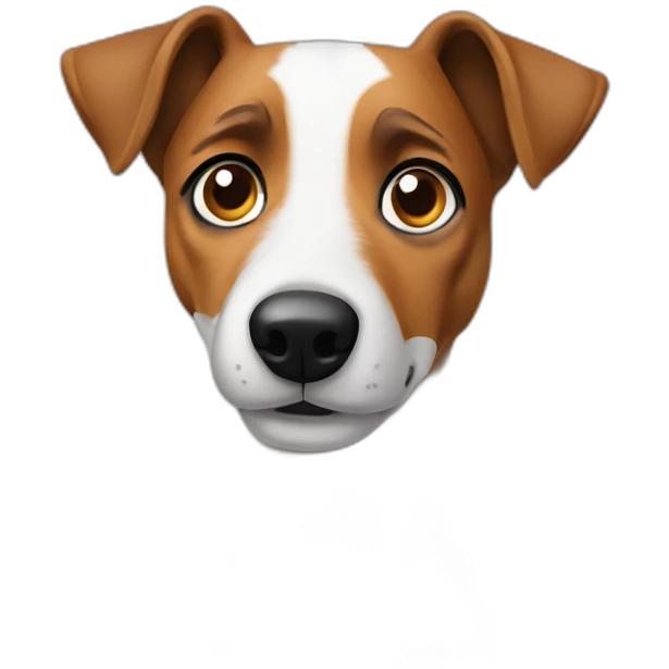 jack russel confused eyes tilted head to the side emoji