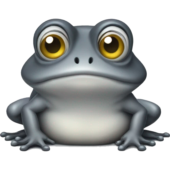 scary gray frog emoji