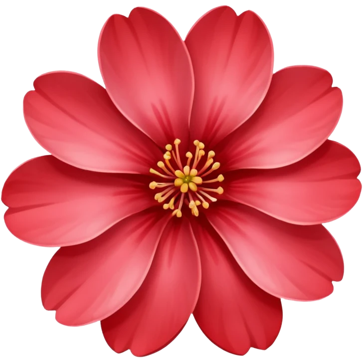 red sakura flower emoji