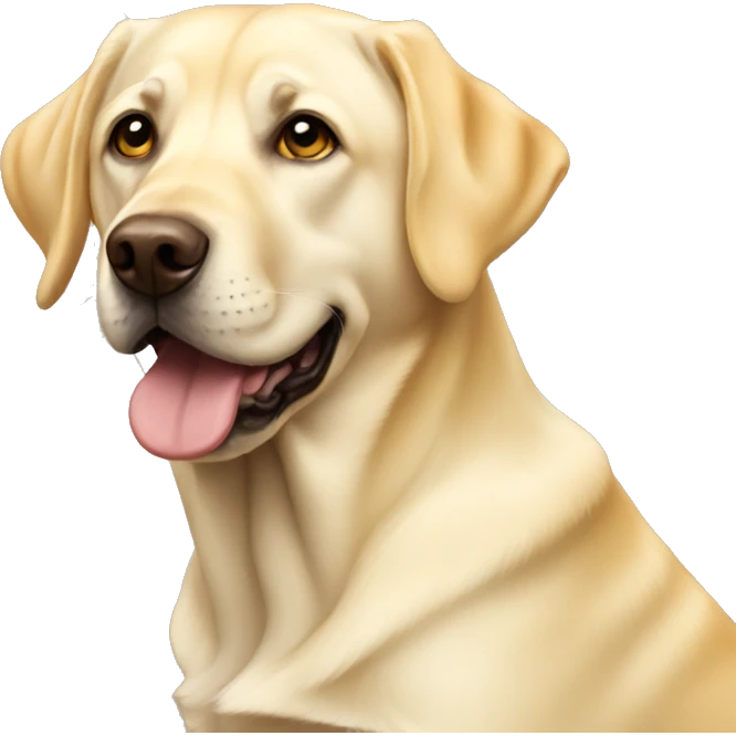 Yellow lab emoji
