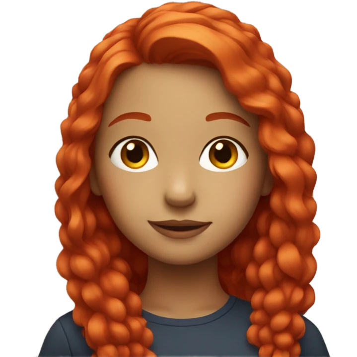 Red hair girl emoji