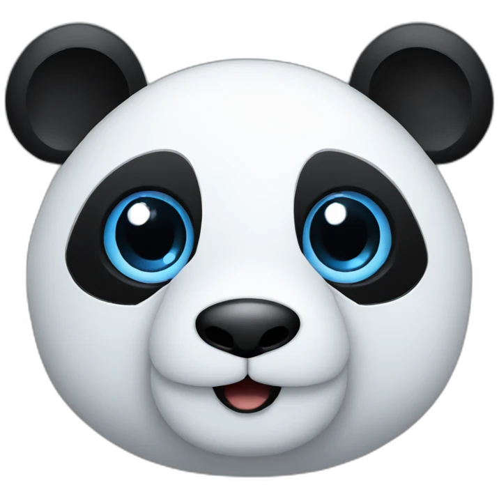 panda lens blue emoji
