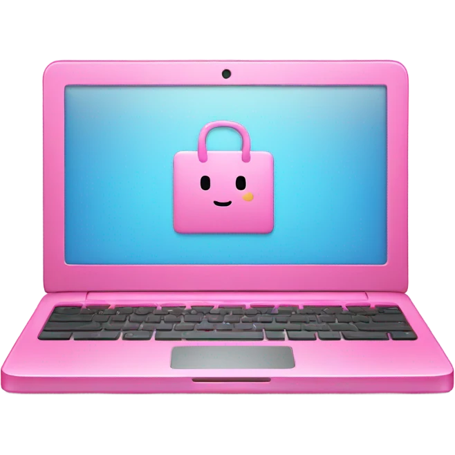 pink cute laptop emoji