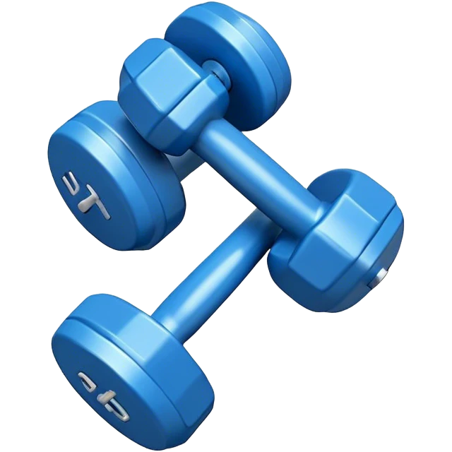  Blue dumbbells emoji