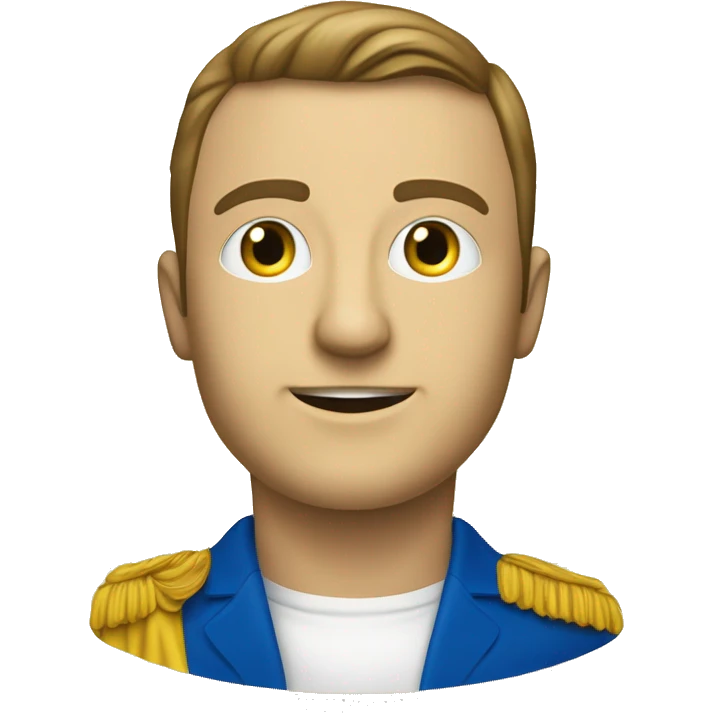 Fais-moi un drapeau avec la première partie gauche bleue, la deuxième partie droite en blanc, et au milieu une étoile de David jaune emoji