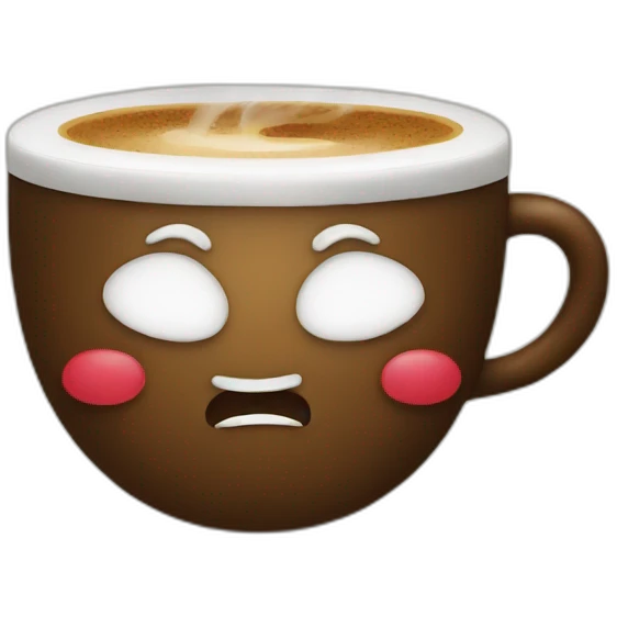 coffee with christmas emoji