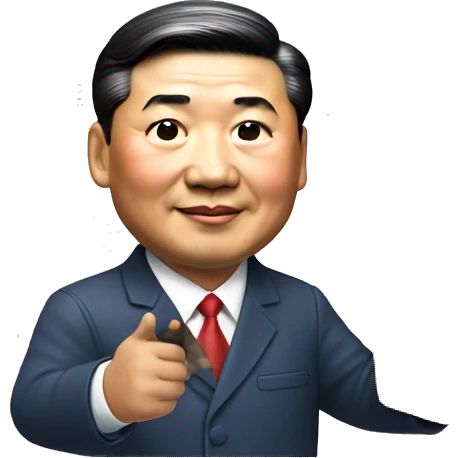Xi Jinping holds a container in his hands emoji