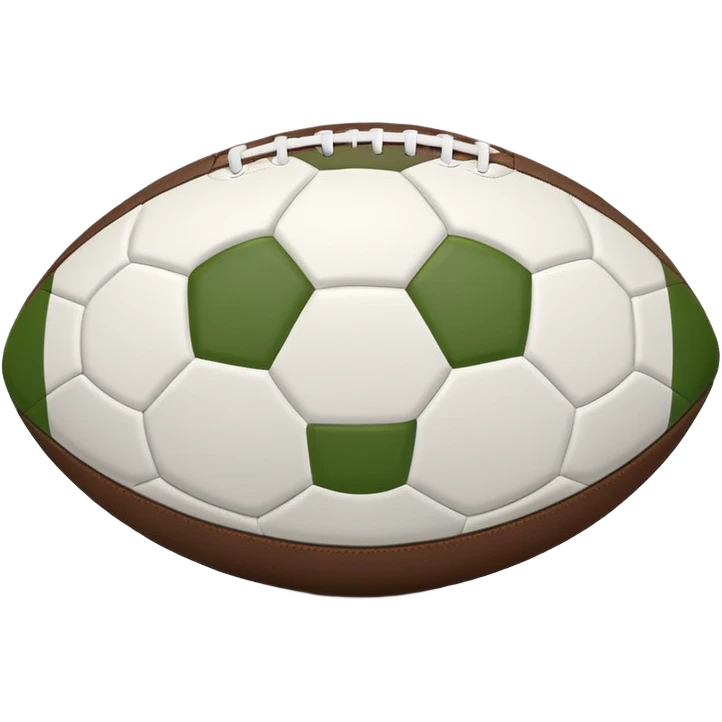 white Football withh shedow  emoji