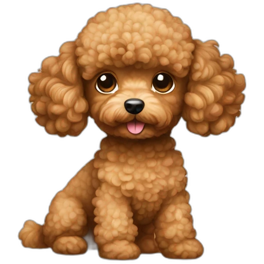 Light brown toy poodle emoji