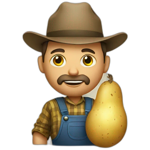 farmer with a potato emoji