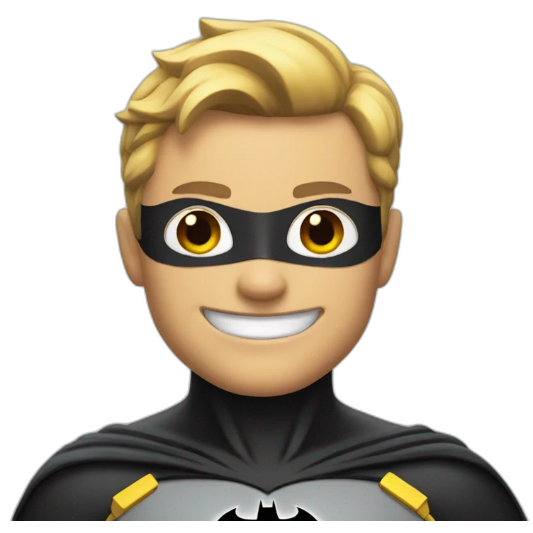 batman smiling emoji