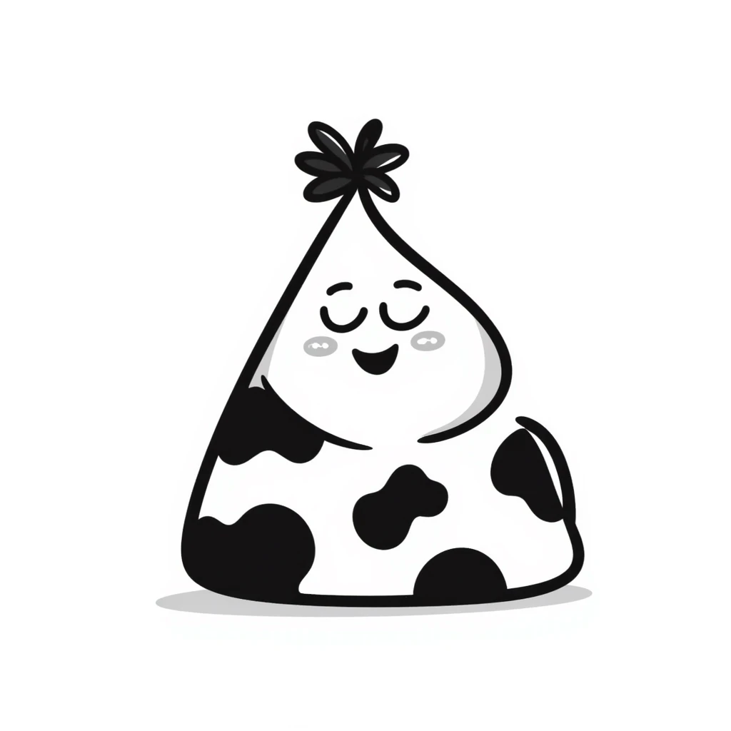doodle of poo with giraffe pattern emoji