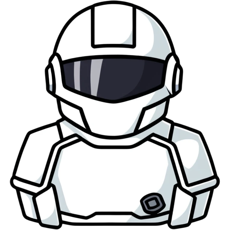 White helmet for mri machine  emoji