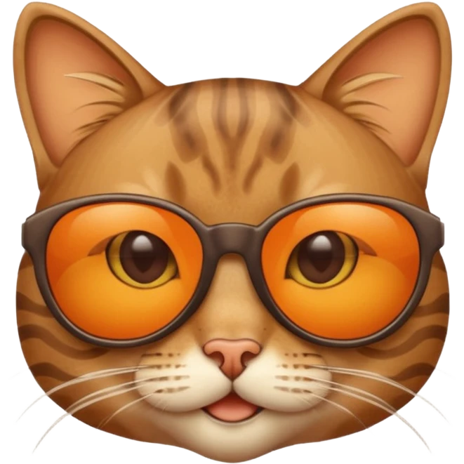 Cat wearing sunglasses emoji