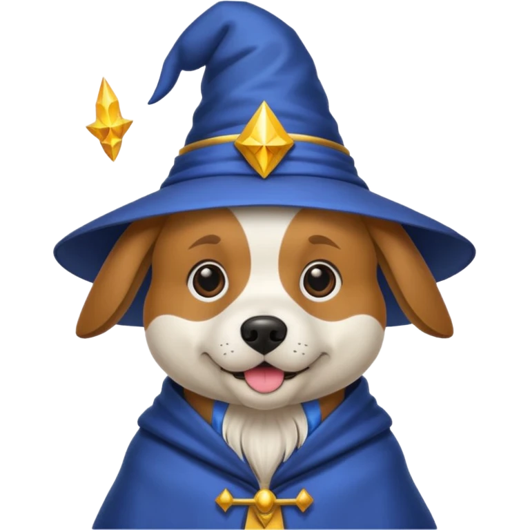 Dog wizard emoji