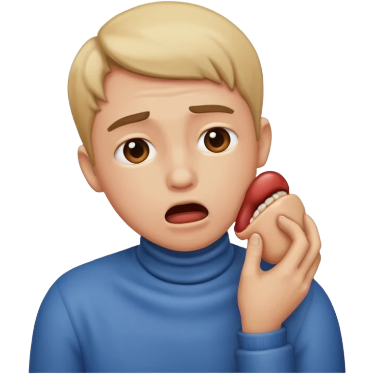 Someone choking themselves  emoji