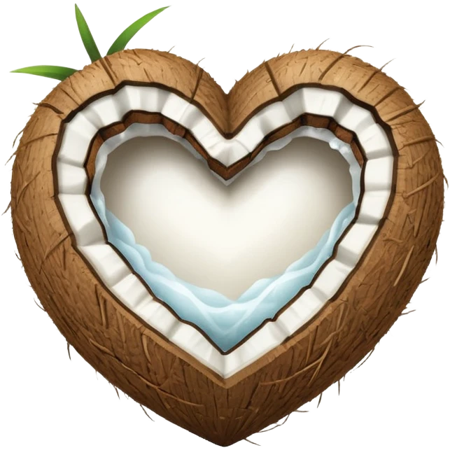 coconut heart emoji