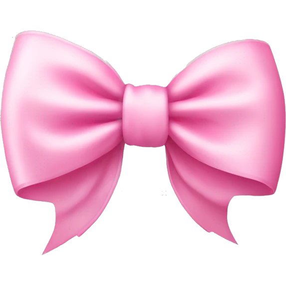 Baby pink bow emoji