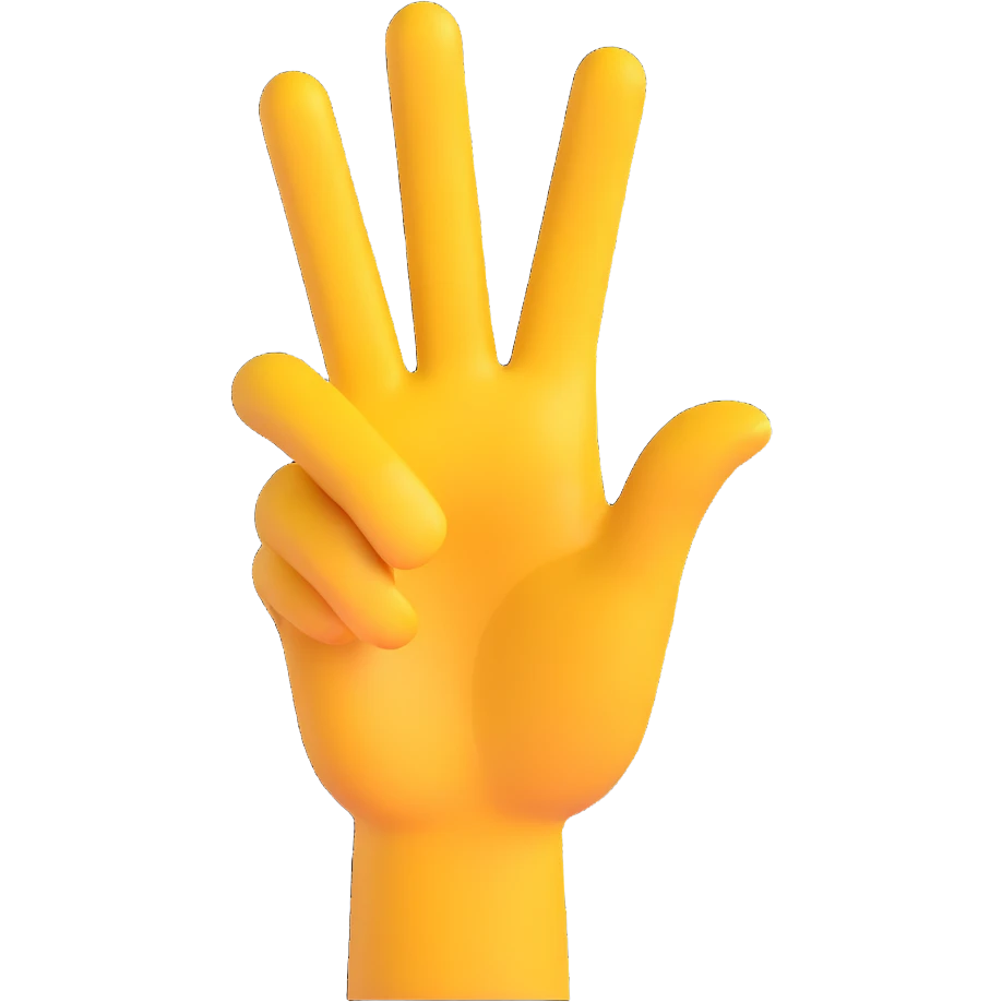 hand making the 'OK' gesture, golden yellow skin tone, 3D emoji style emoji