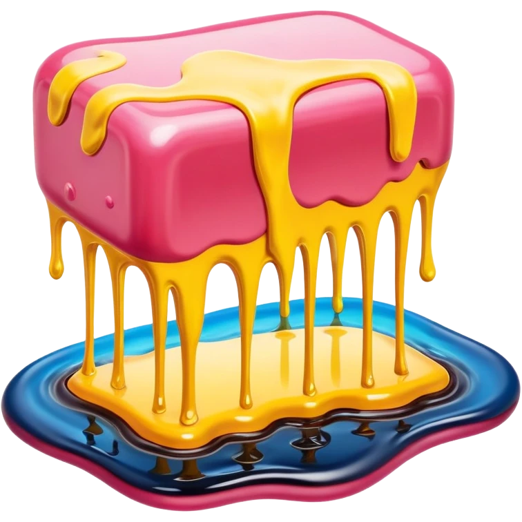 surreal dali style melting spam art landscape emoji