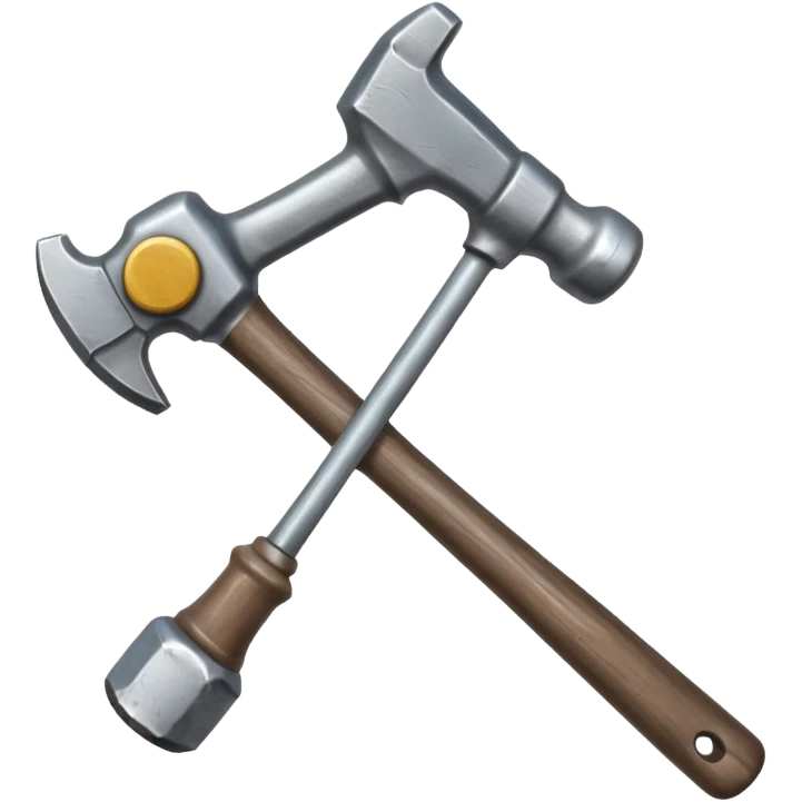 hand holding a hammer emoji