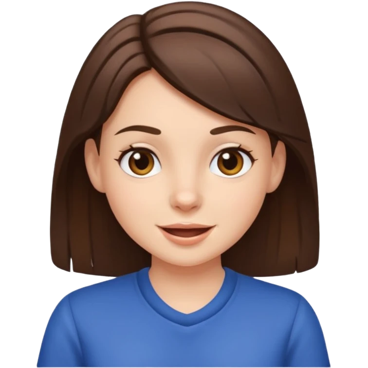 Américain staff et fille brune emoji