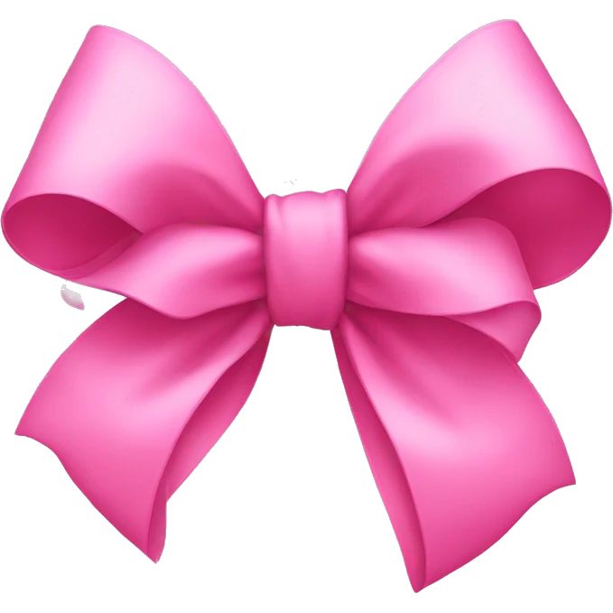 big pink bow emoji