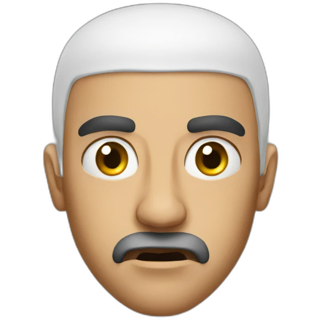 angry arab bald emoji