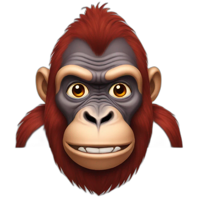 red gorilla emoji