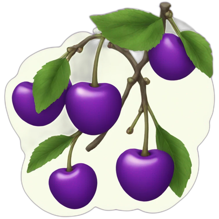 Purple Cherry emoji