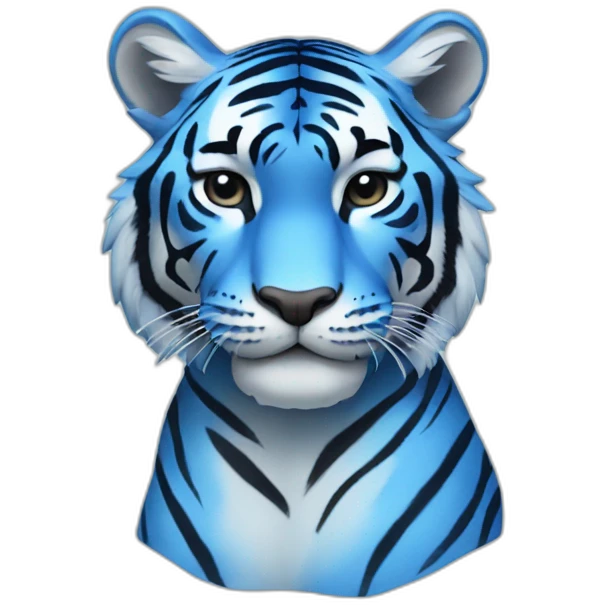 Blue tiger emoji