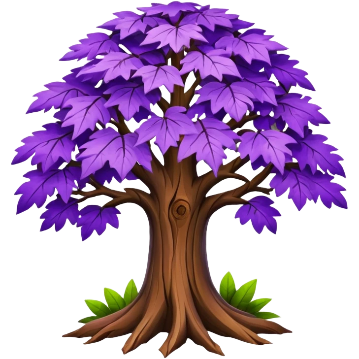 Purple tree emoji