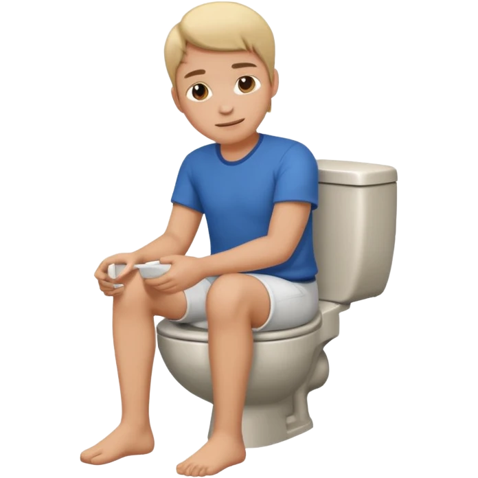 Seduto sul water emoji