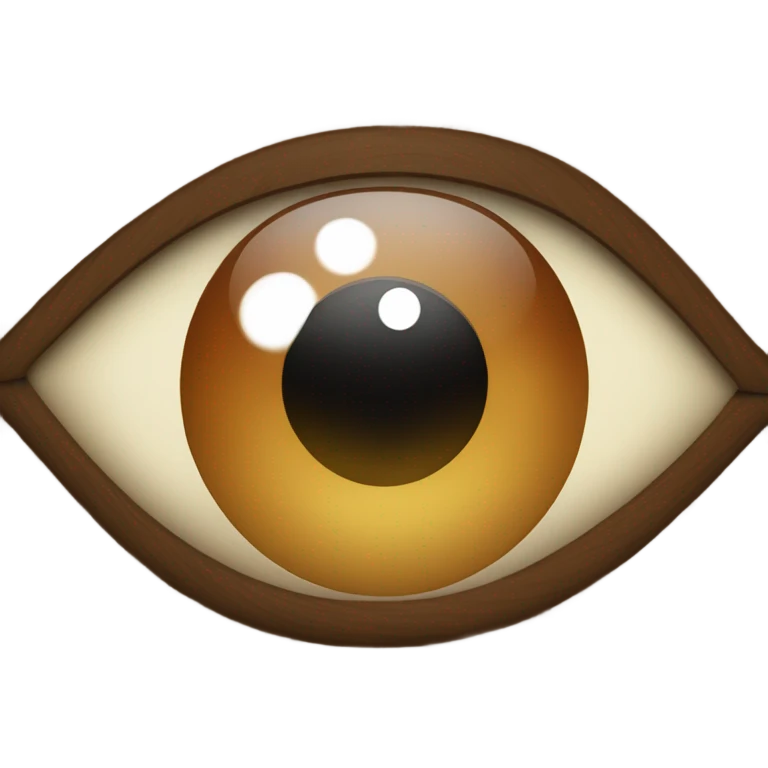 Eye as a wood emoji
