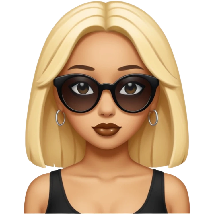 doja cat wear black sun glasses emoji