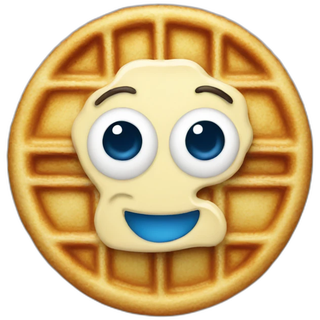 waffles blue emoji