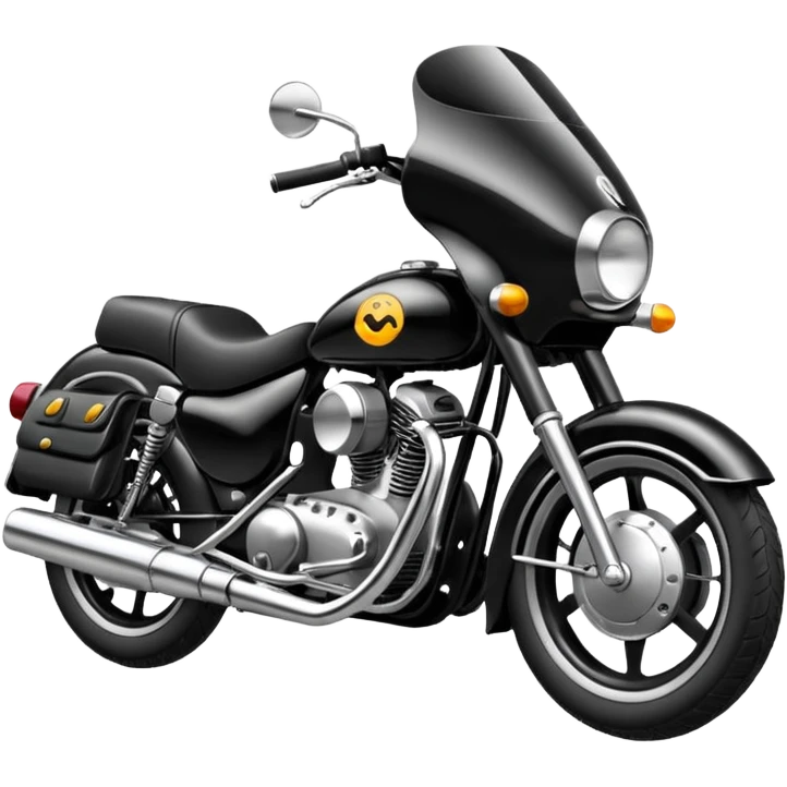 Motoneta negra  emoji