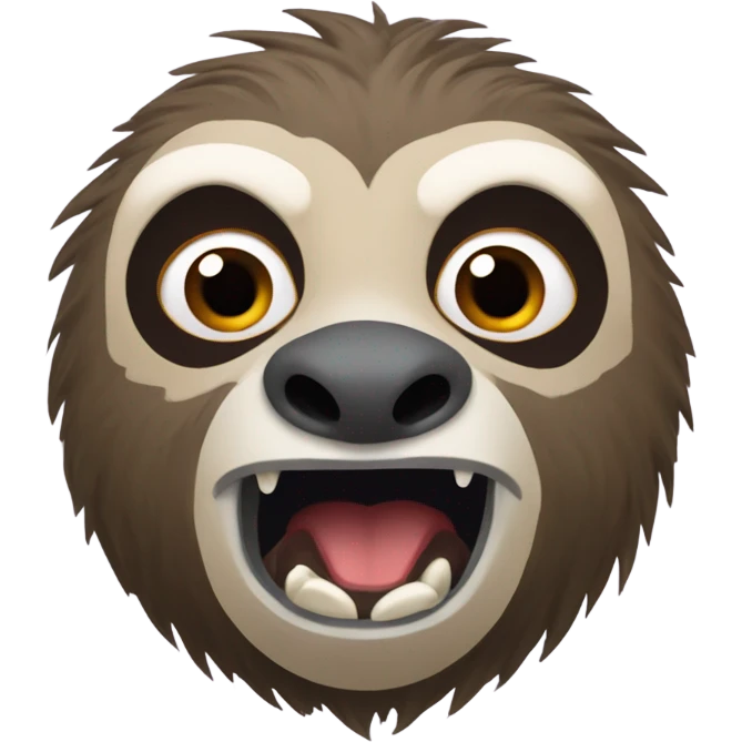 angry sloth emoji