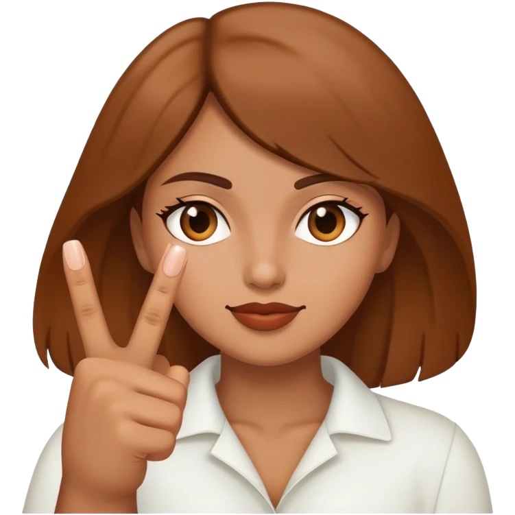 Brown women with the middle finger up emoji