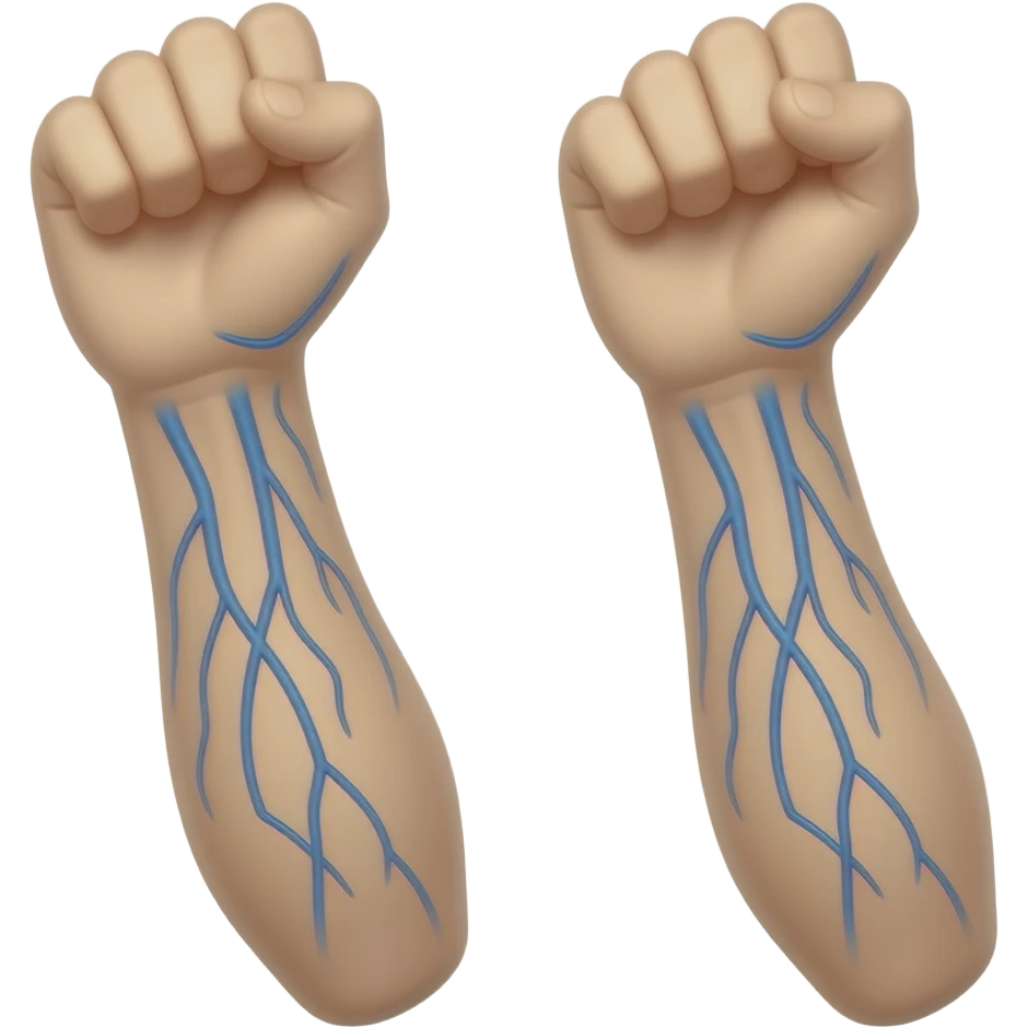 arms with veins emoji