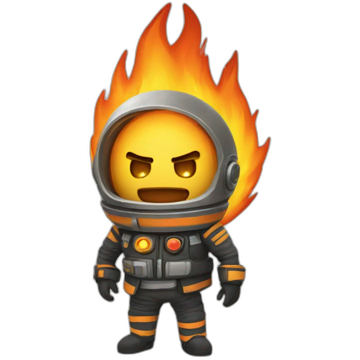 planète en feu emoji